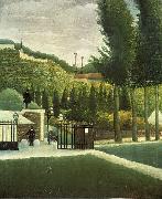 Henri Rousseau The Customs Post Spain oil painting artist